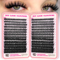 FTBZCF Lash Clusters – 392pcs DIY Kit, 150D Natural Fluffy D Curl Lashes (10–18mm)