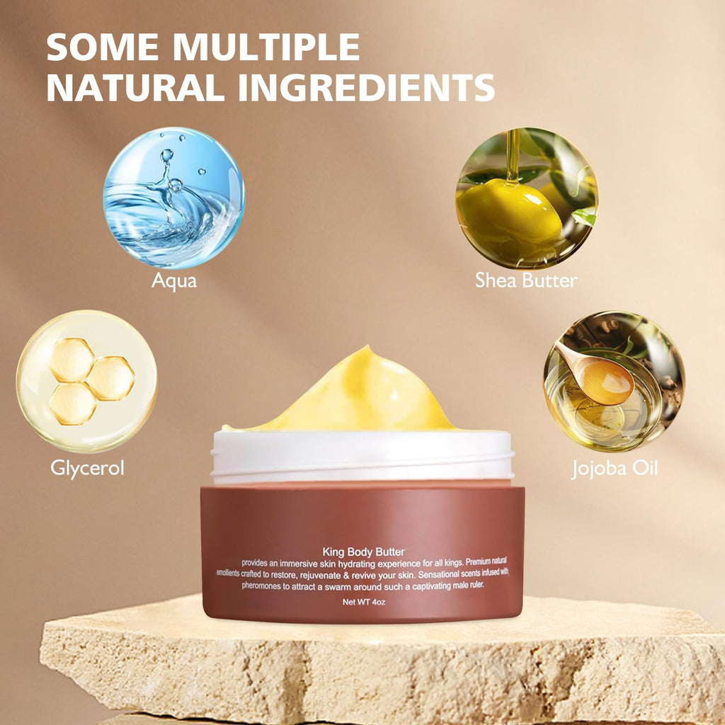 Fugit Crowned SKLN Body Butter for Men – Pheromone Scented Hydrating Cream