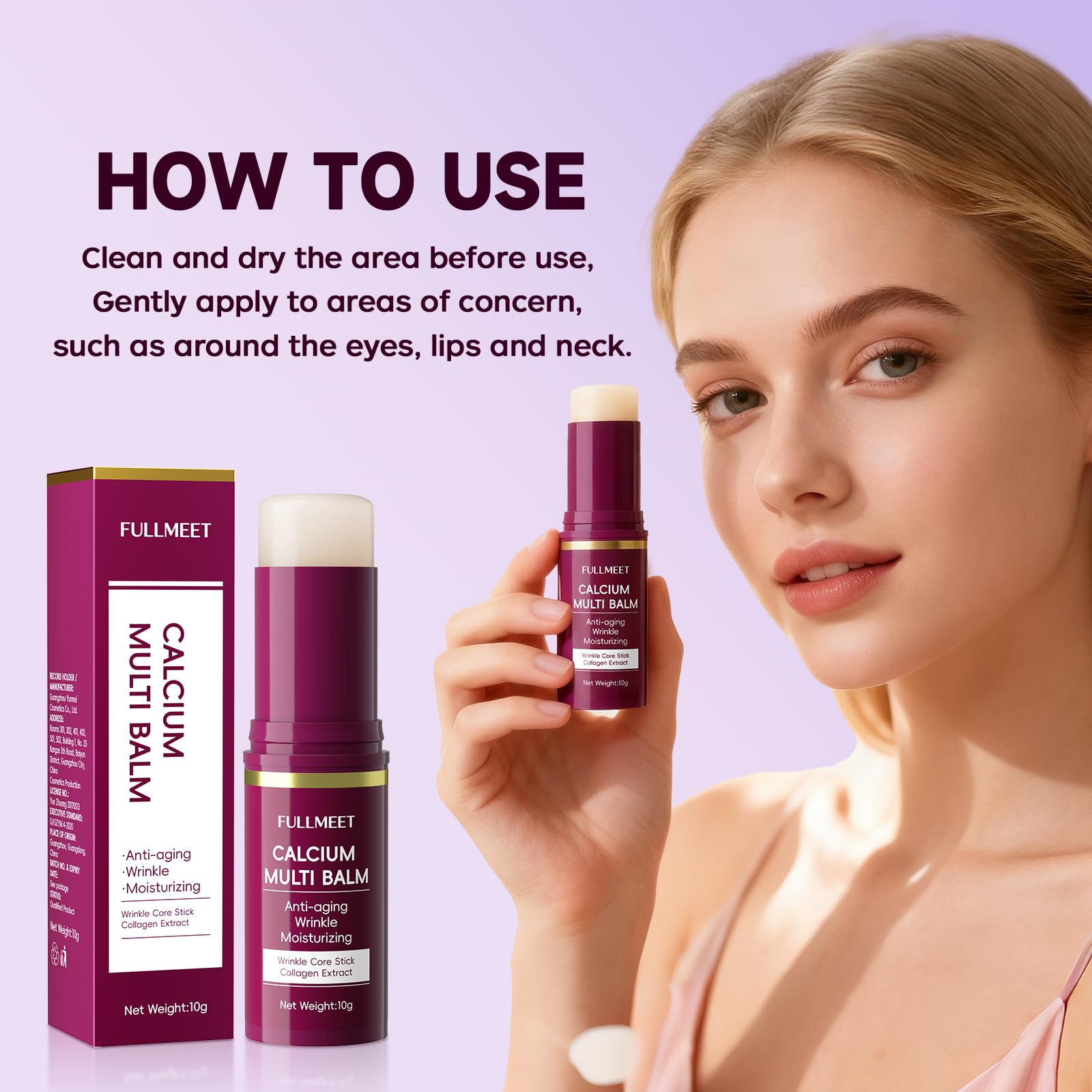 FullMeet Calcium Multi Balm Stick + Calcium Intense Cream – Anti-Aging Eye Care Set