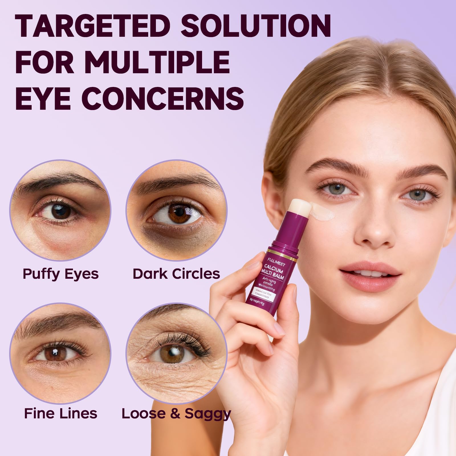FullMeet Calcium Multi Balm Stick + Calcium Intense Cream – Anti-Aging Eye Care Set