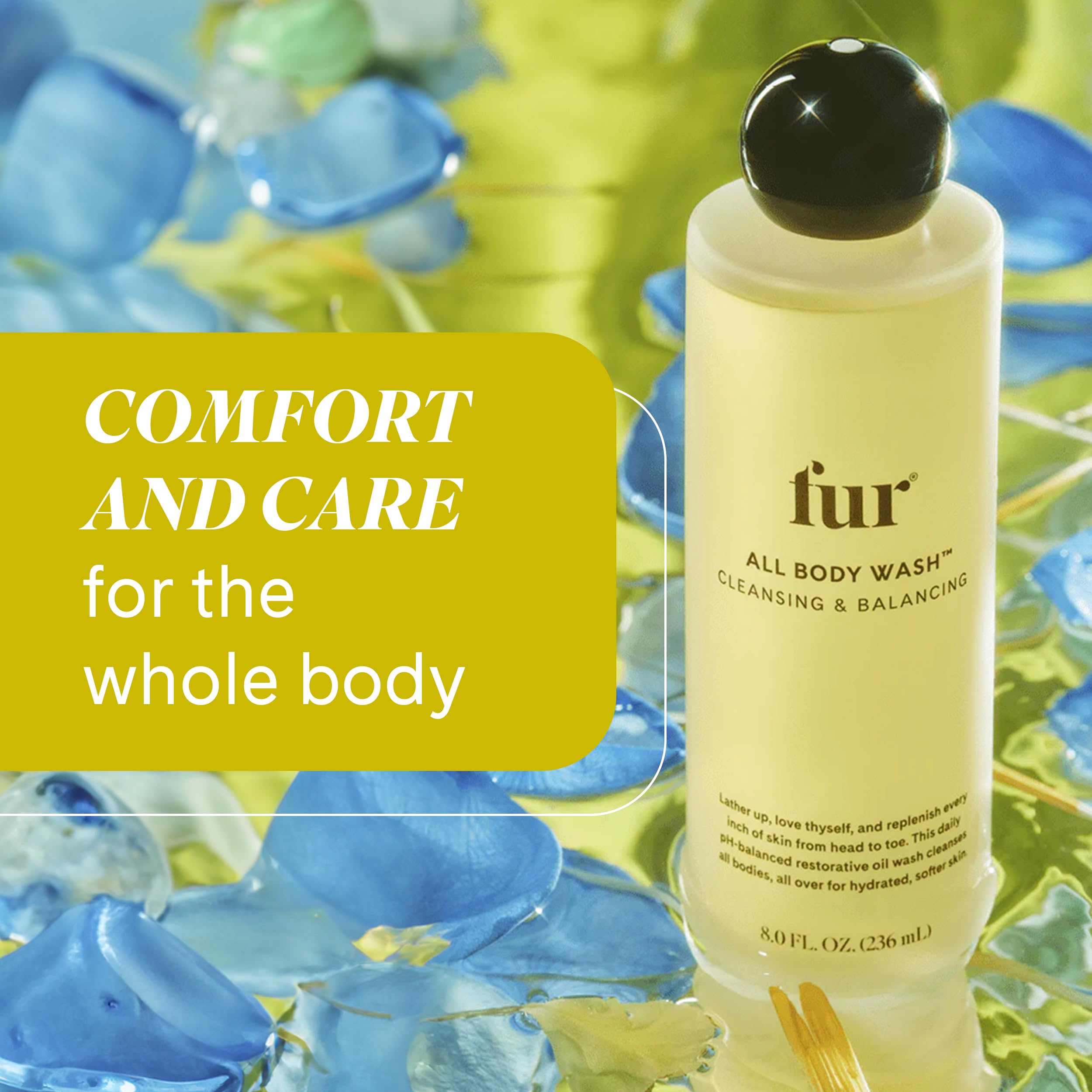 Fur All Body Wash – PH-Balancing Oil Body Wash for Hydrated, Softer Skin | 8 FL OZ