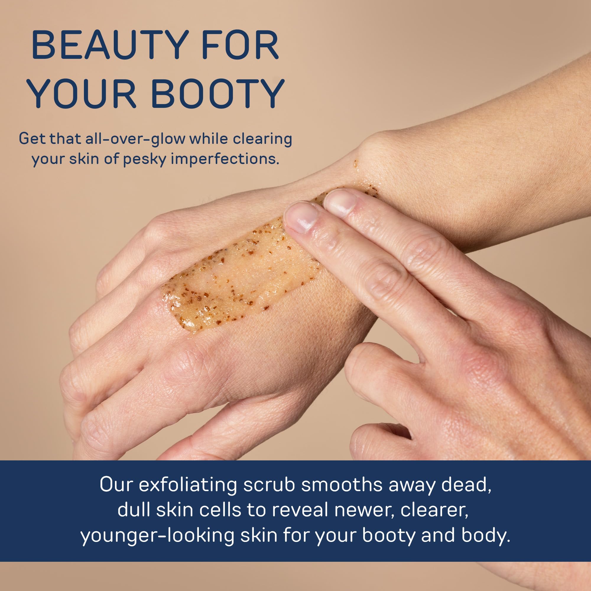 Future Method Body Scrub Exfoliating Cleanser – Butt Scrub with Hyaluronic Acid, Jojoba Oil & Vitamin C