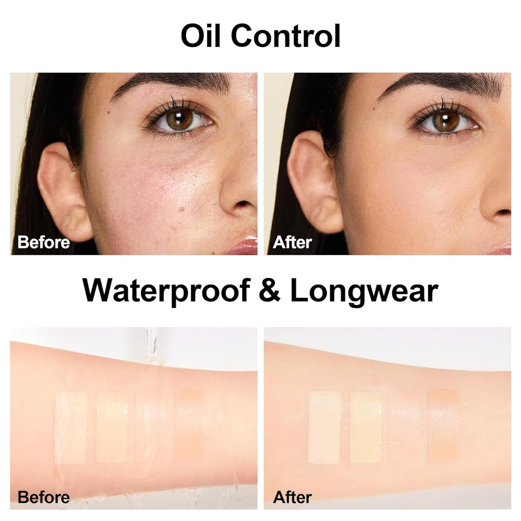 FV 2 Pack Waterproof Foundation – Matte Finish, Medium Coverage, Oil-Control for Oily/Normal Skin (Classic Ivory) 1.05 fl oz