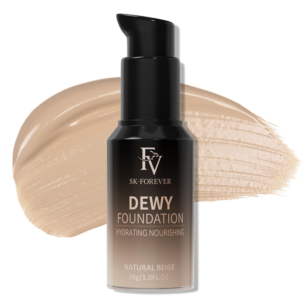 FV Full Coverage Liquid Foundation — Hydrating, Waterproof, Long-Lasting (Natural Beige)