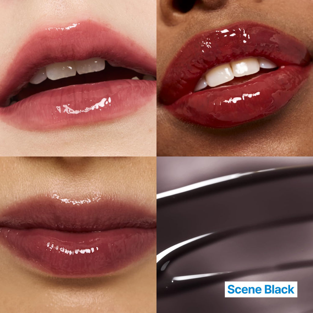 Fwee 3D Changing Gloss – 01 Scene Black | Color-Changing Lip Gloss, Layering, Long-Lasting Shine (5.6g)