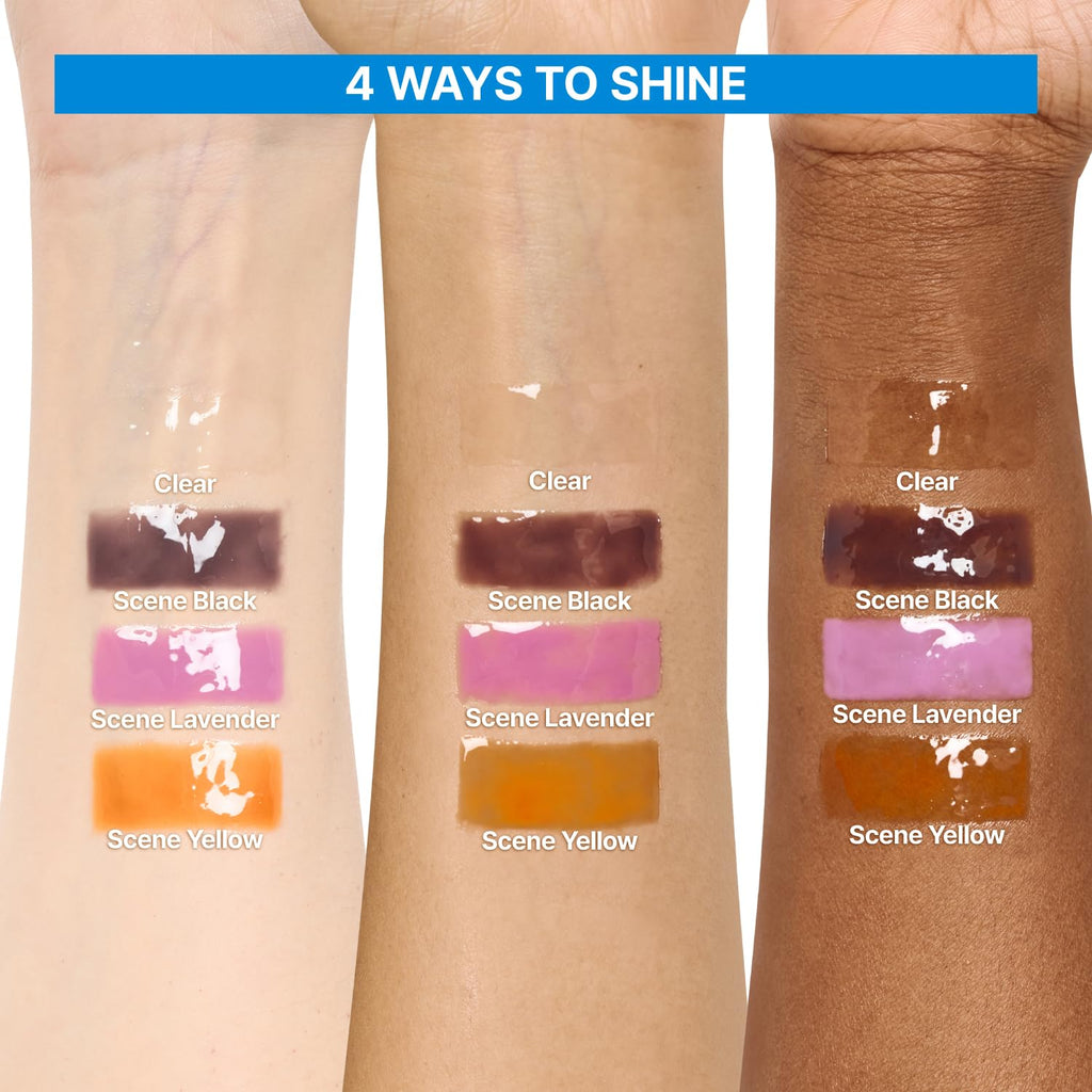 Fwee 3D Changing Gloss – 01 Scene Black | Color-Changing Lip Gloss, Layering, Long-Lasting Shine (5.6g)