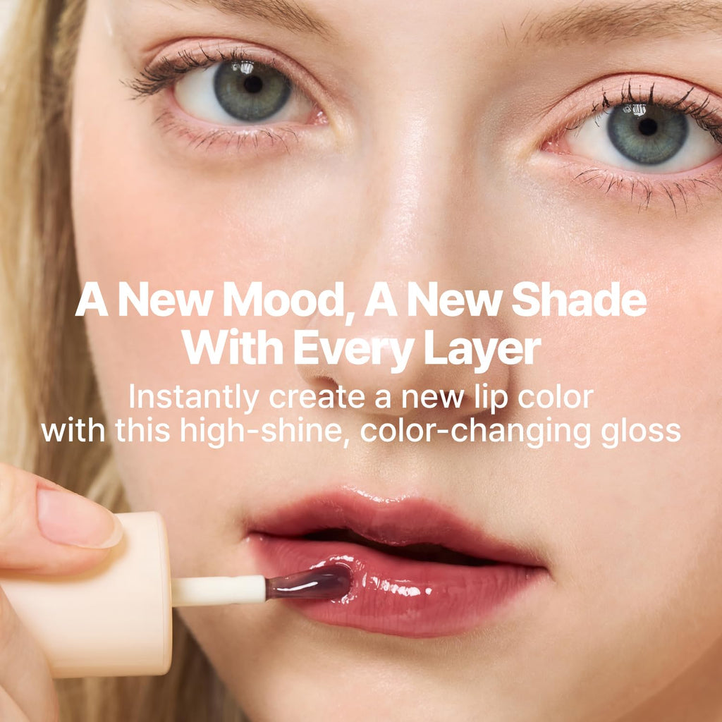 fwee 3D Changing Gloss 00 Clear | Color-Changing Lip Gloss, Layering, Long-Lasting Shine, 5.3g