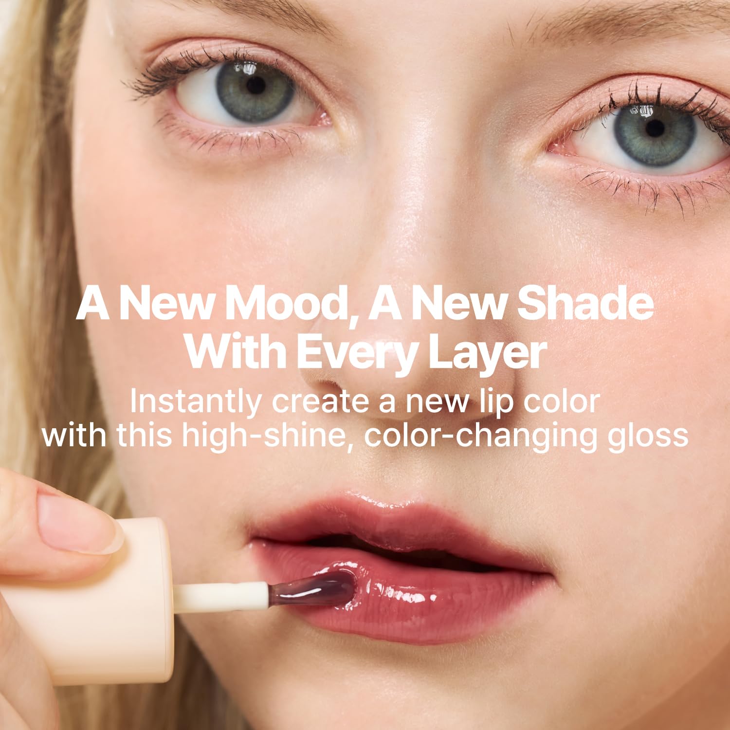 fwee 3D Changing Gloss 00 Clear | Color-Changing Lip Gloss, Layering, Long-Lasting Shine, 5.3g
