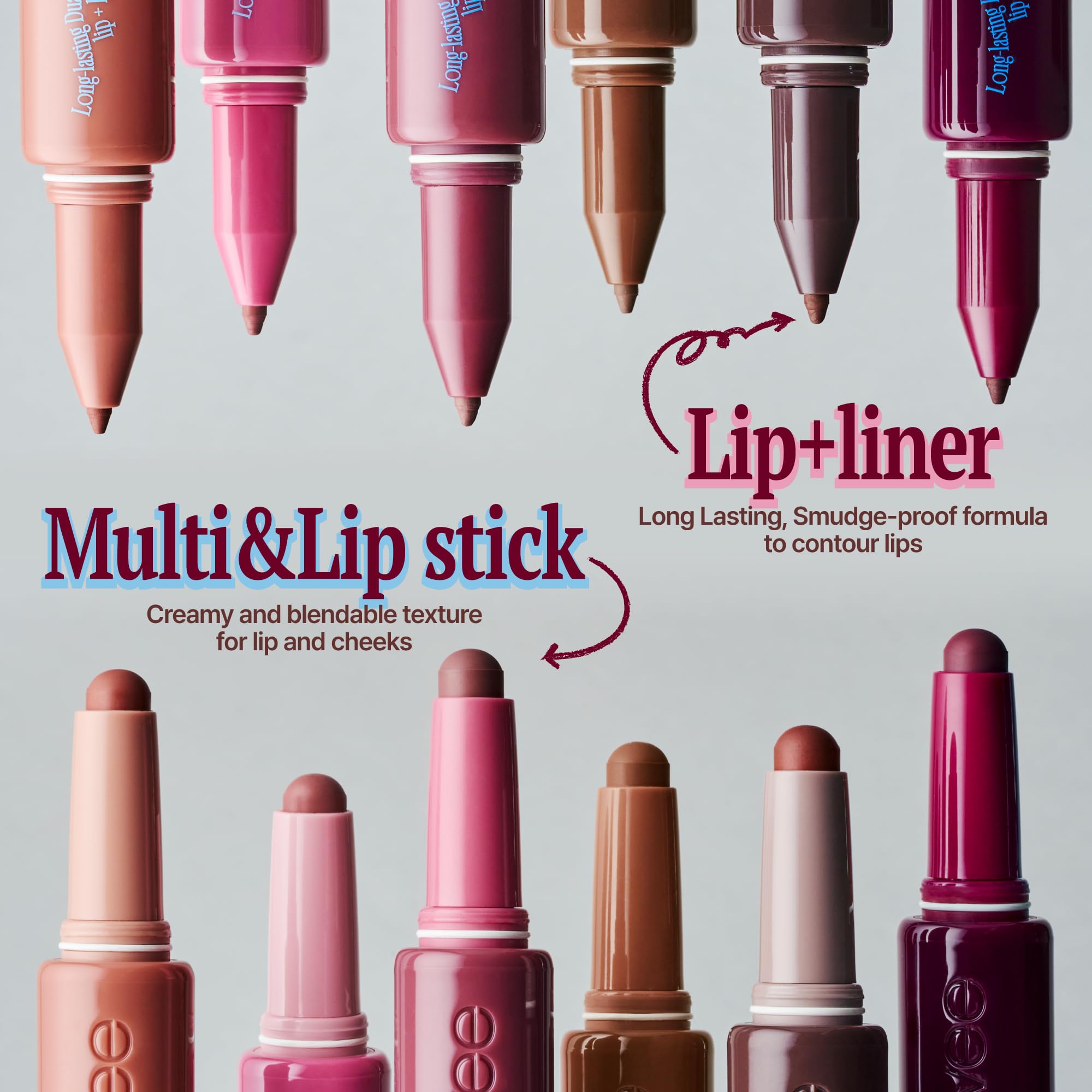 fwee Long Lasting Dual Coloring Stick Lip Liner TT YL – Mauve, Satin Finish, 1.2g