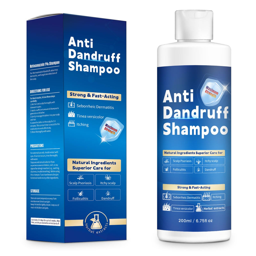 FYZMTL Anti-Dandruff Shampoo for Folliculitis & Scalp Psoriasis | Flake Control & Itch Relief