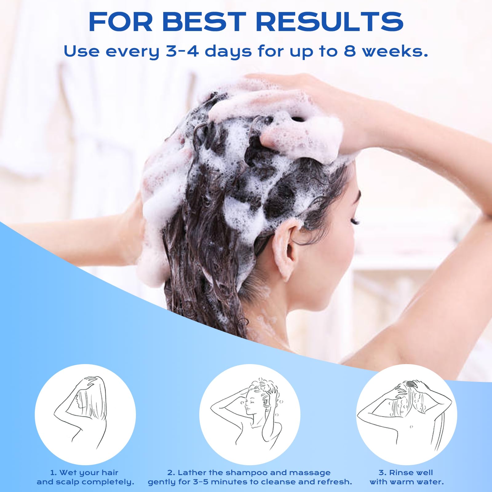 FYZMTL Anti-Dandruff Shampoo for Folliculitis & Scalp Psoriasis | Flake Control & Itch Relief