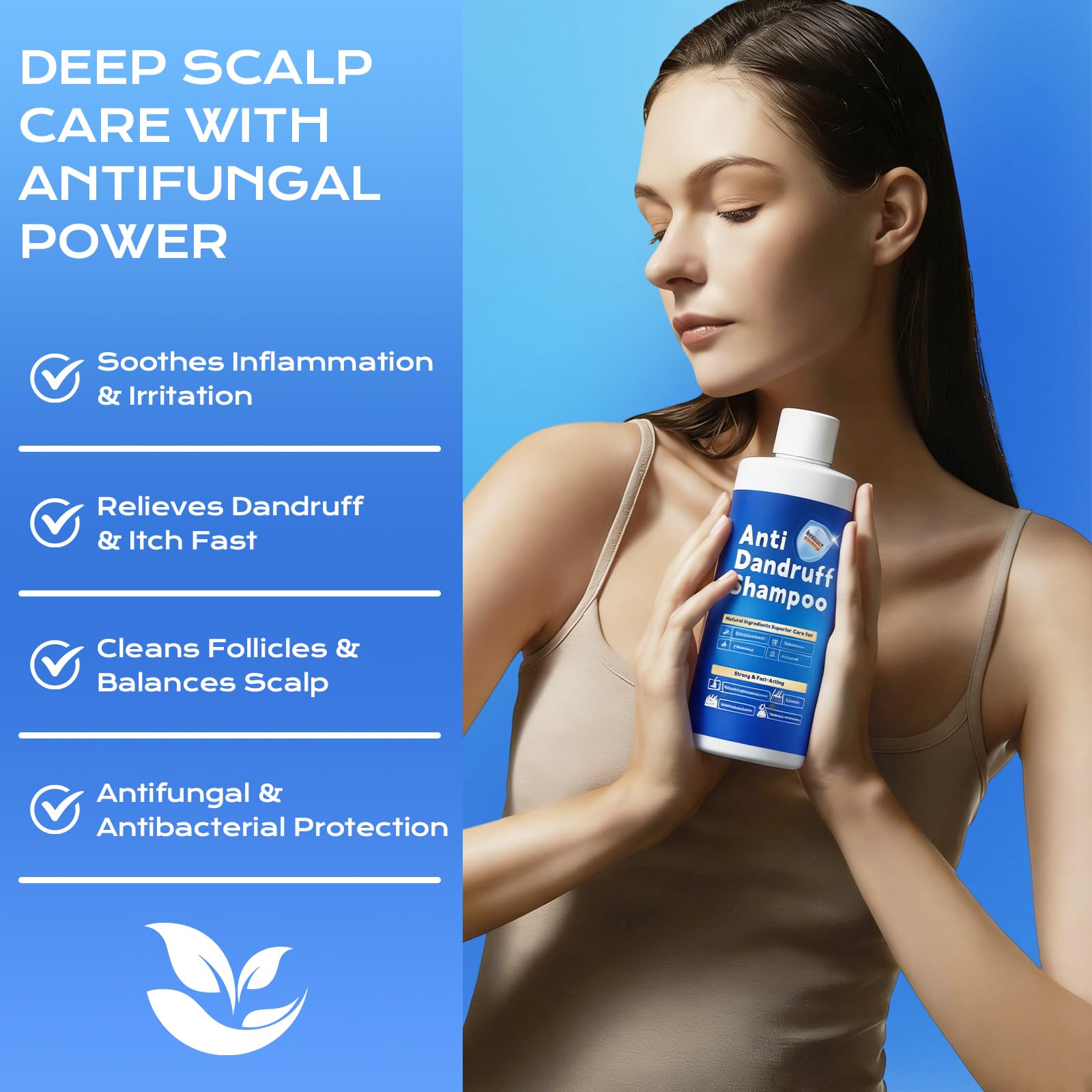 FYZMTL Anti-Dandruff Shampoo for Folliculitis & Scalp Psoriasis | Flake Control & Itch Relief