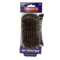 Red by Kiss Professional Soft Curved Palm 100% Boar Brush No.BOR14 – Gentle Detangling & Smoothing for All Hair Types