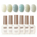 GAOY Coastal Breeze Jelly Gel Nail Polish Kit – 6 Soft Summer Colors