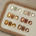 GAOY Glitter Cat Eye Gel Nail Polish Set with Magnet – 6 Colors for Home Salon (Sunshine)