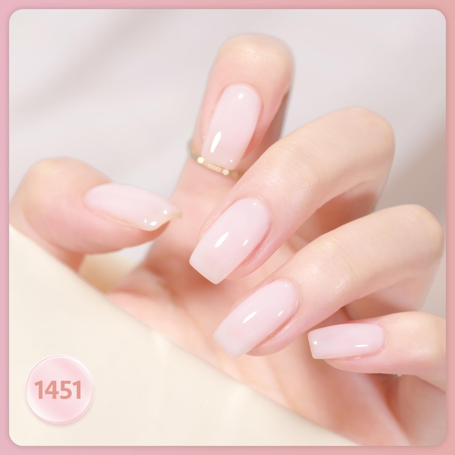 GAOY Jelly Gel Nail Polish Set — 6 Buildable Colors for Home Manicure