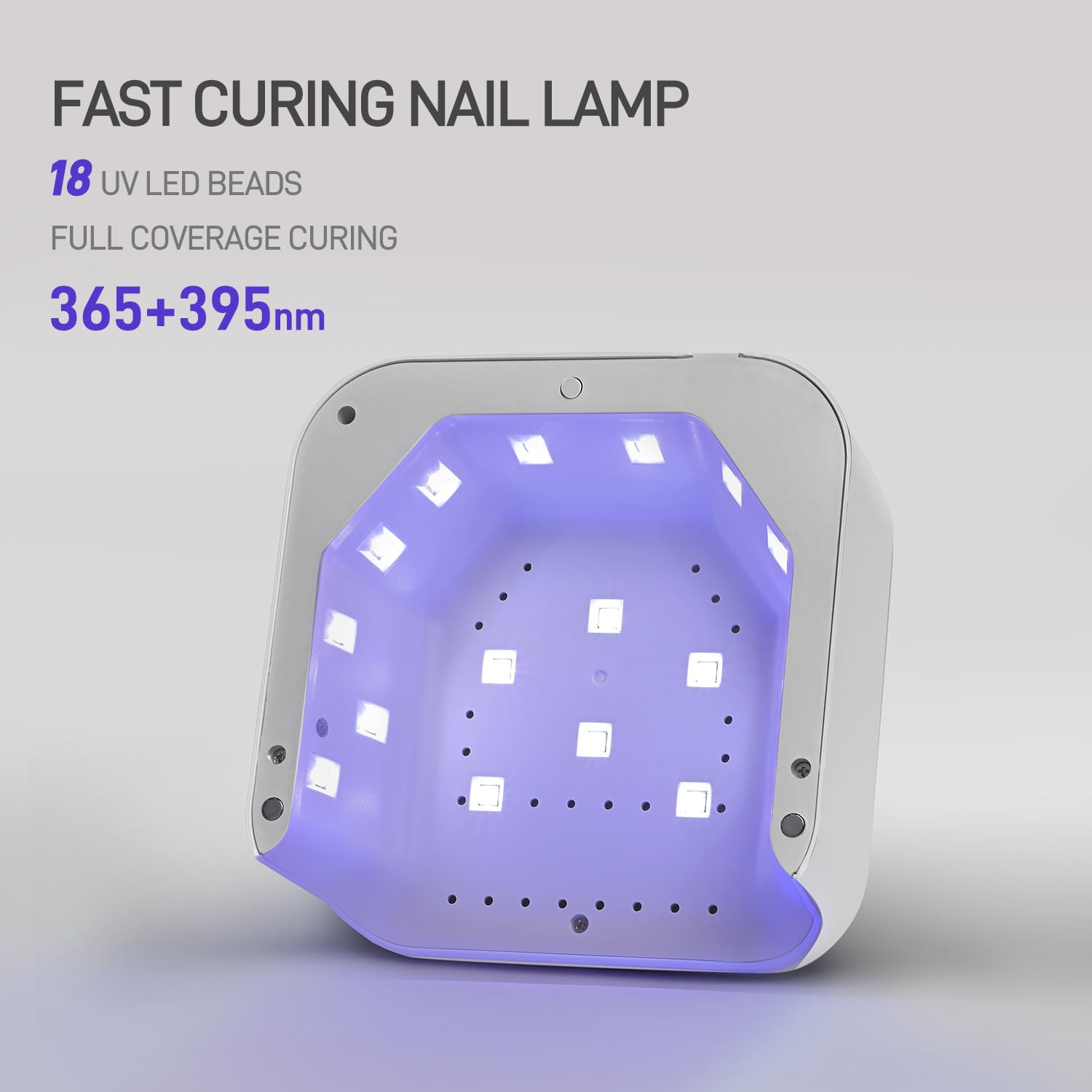 GAOY UV Light for Gel Nails | Fast Curring Nail Lamp with Infrared Sensor & 3 Timers – Salon & Home