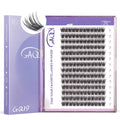GAQQI GQ19 Lash Clusters - D Curl 14mm, 168pcs, Natural Wispy DIY Lash Extensions