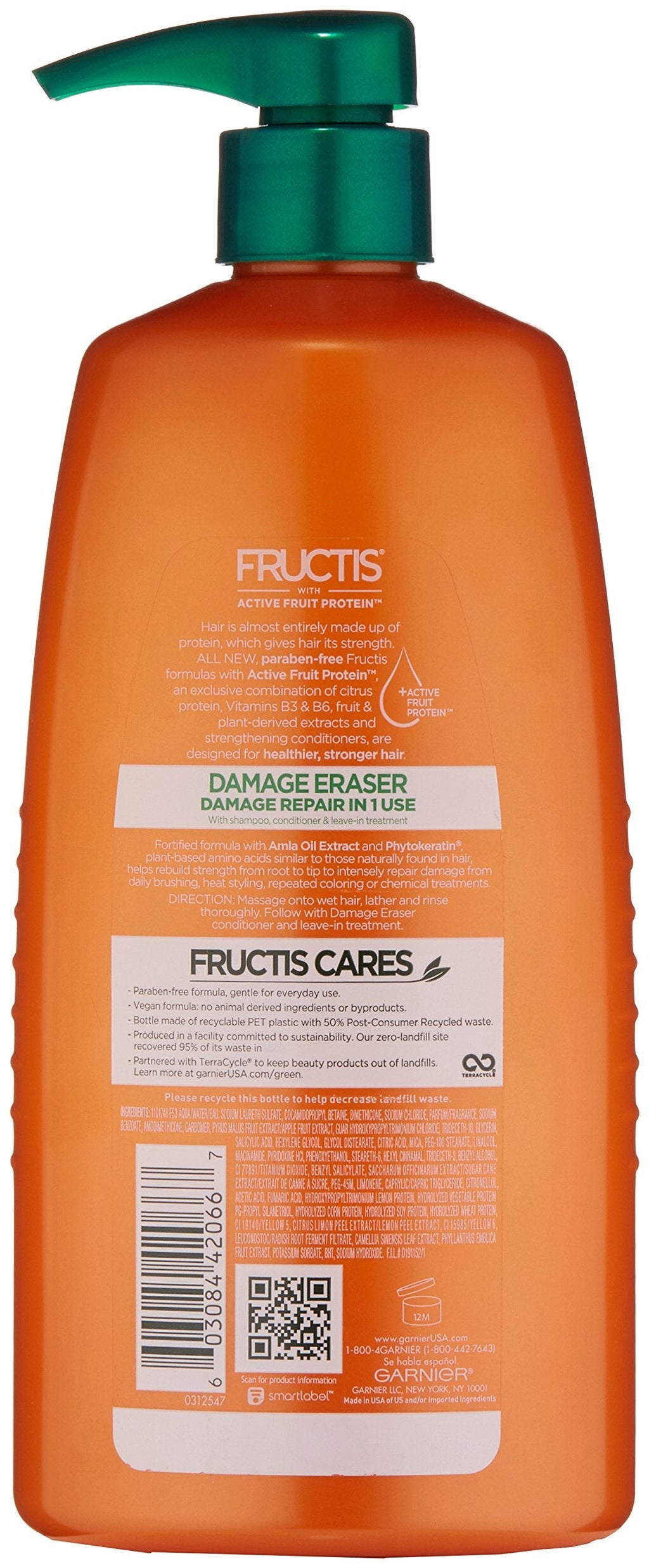 Garnier Fructis Damage Eraser Shampoo – Repair Damaged Hair in 1 Use