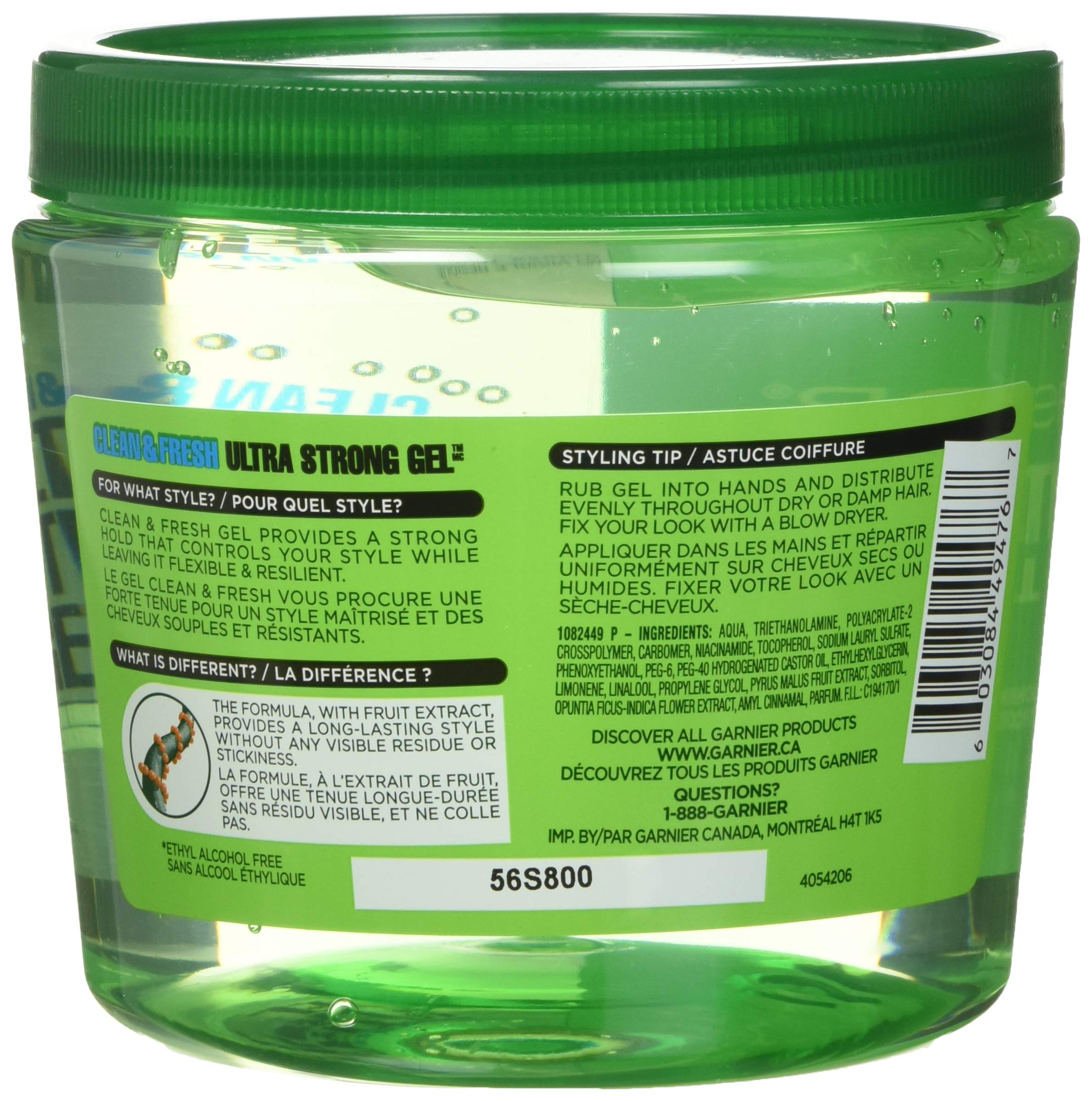 Garnier Fructis Style Ultra Strong Hold Gel No 4 – Clean & Fresh, 21.2 oz