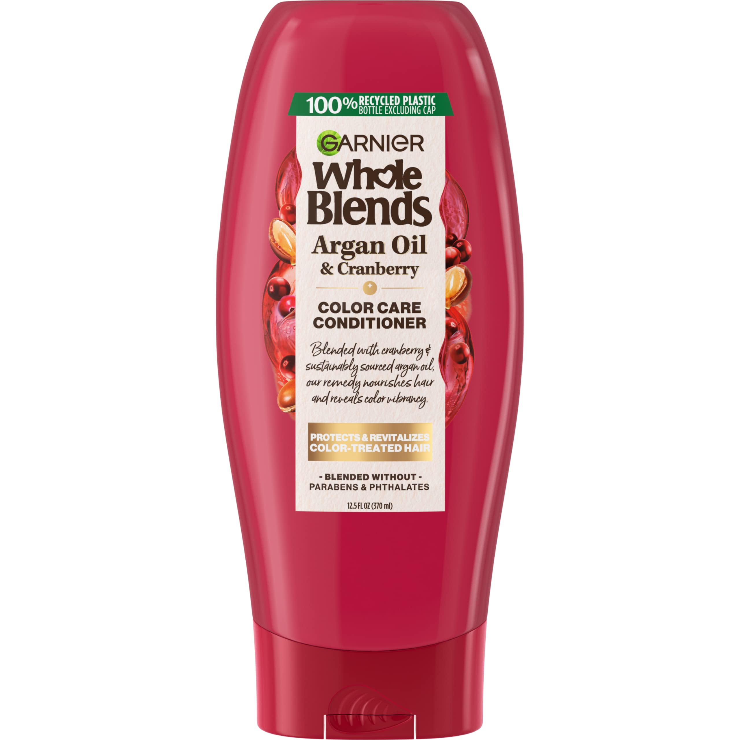 Garnier Whole Blends Color Care Conditioner with Argan Oil & Cranberry Extracts – 12.5 fl oz