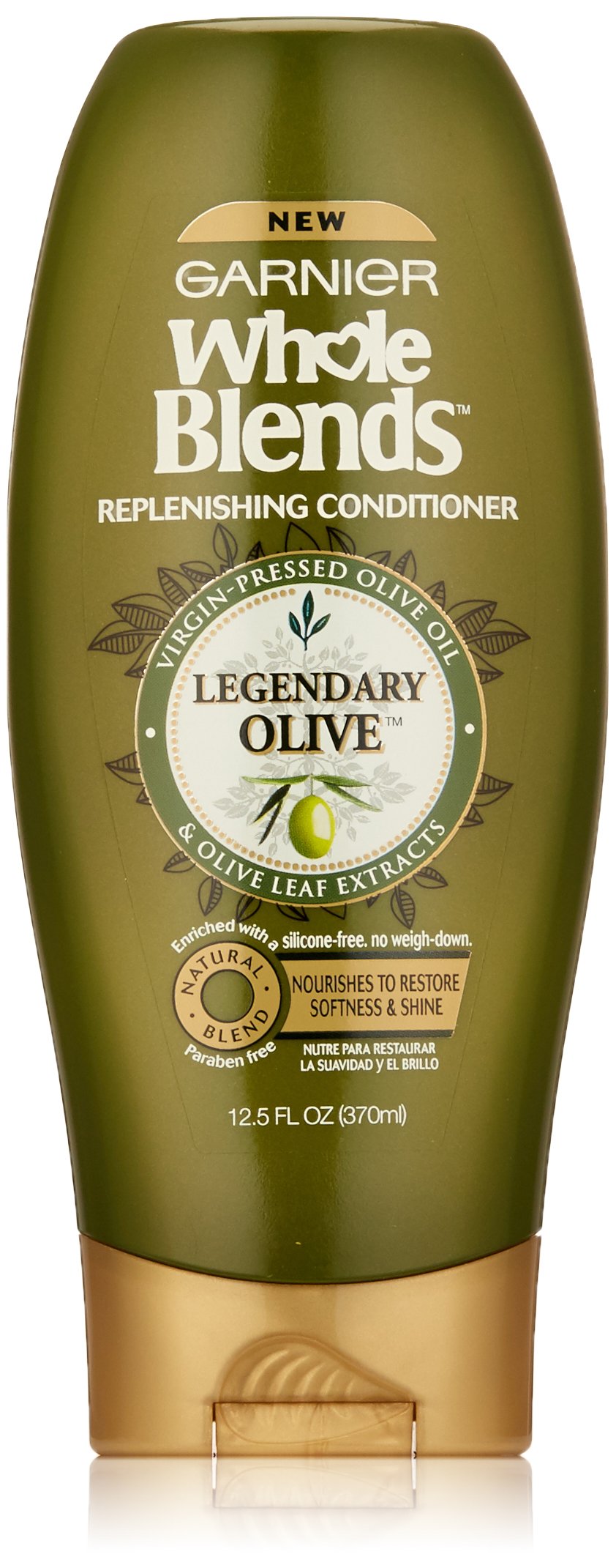 Garnier Whole Blends Legendary Olive Replenishing Conditioner – Dry Hair, 12.5 oz