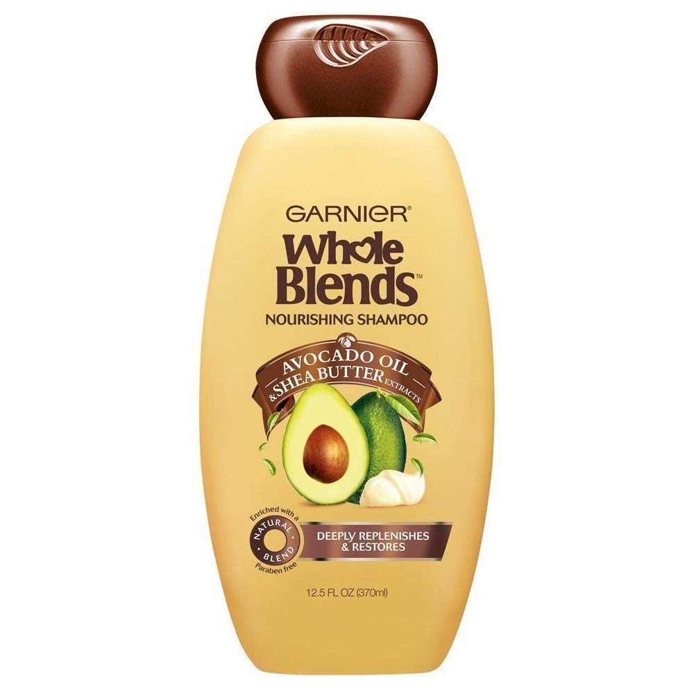 Garnier Whole Blends Nourishing Shampoo — Avocado Oil & Shea Butter Extracts | Pack of 3