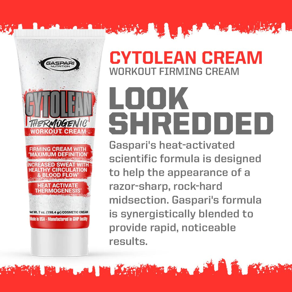 Gaspari Nutrition Cytolean Cream – Heat-Activated Firming Cream (7 oz)