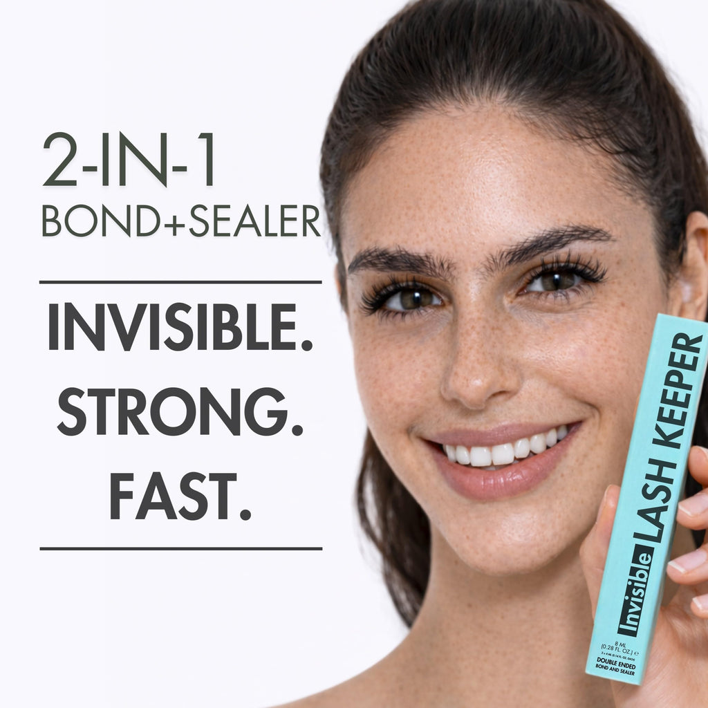 Gazelle 2in1 Lash Keeper: Clear Lash Glue & Sealer, 7–10 Day Hold, 360° Brush