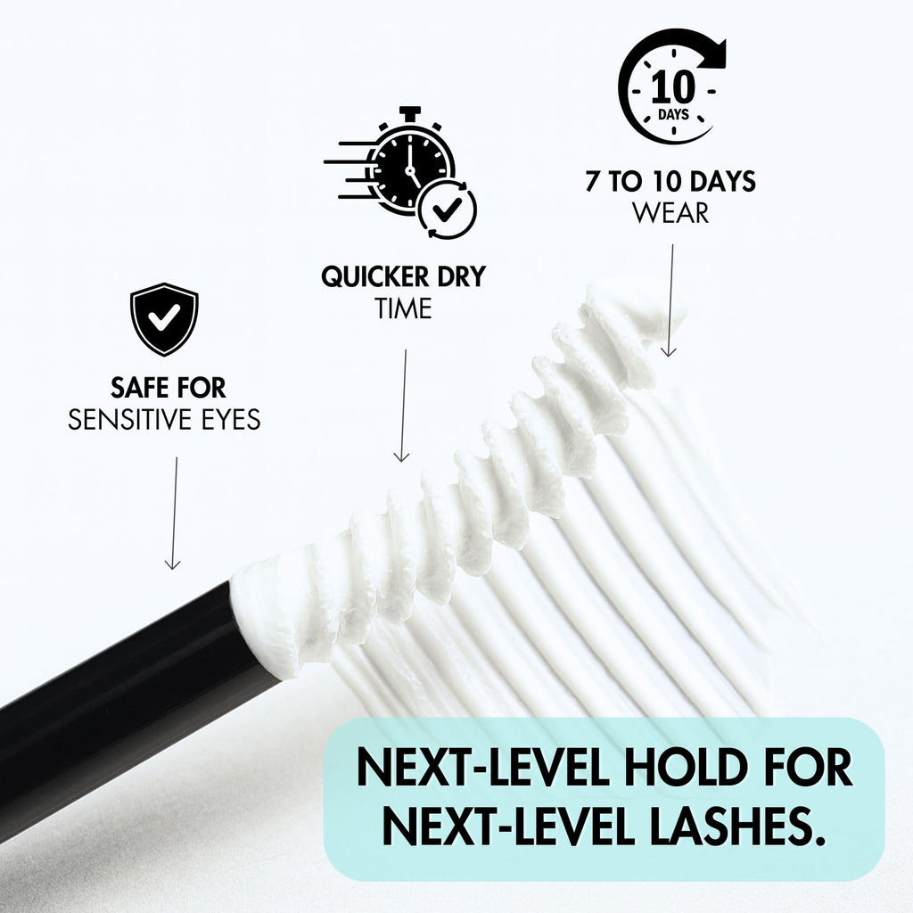 Gazelle 2in1 Lash Keeper: Clear Lash Glue & Sealer, 7–10 Day Hold, 360° Brush