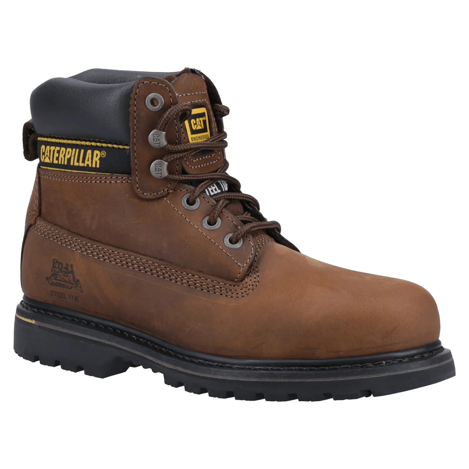 Caterpillar CAT Holton Steel Toe S3 HRO SRC Work Boot with Midsole