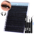 Geeneiya 100D Lash Extension Kit — 14-24mm Cluster Lashes, Bond & Seal, Beginner Friendly