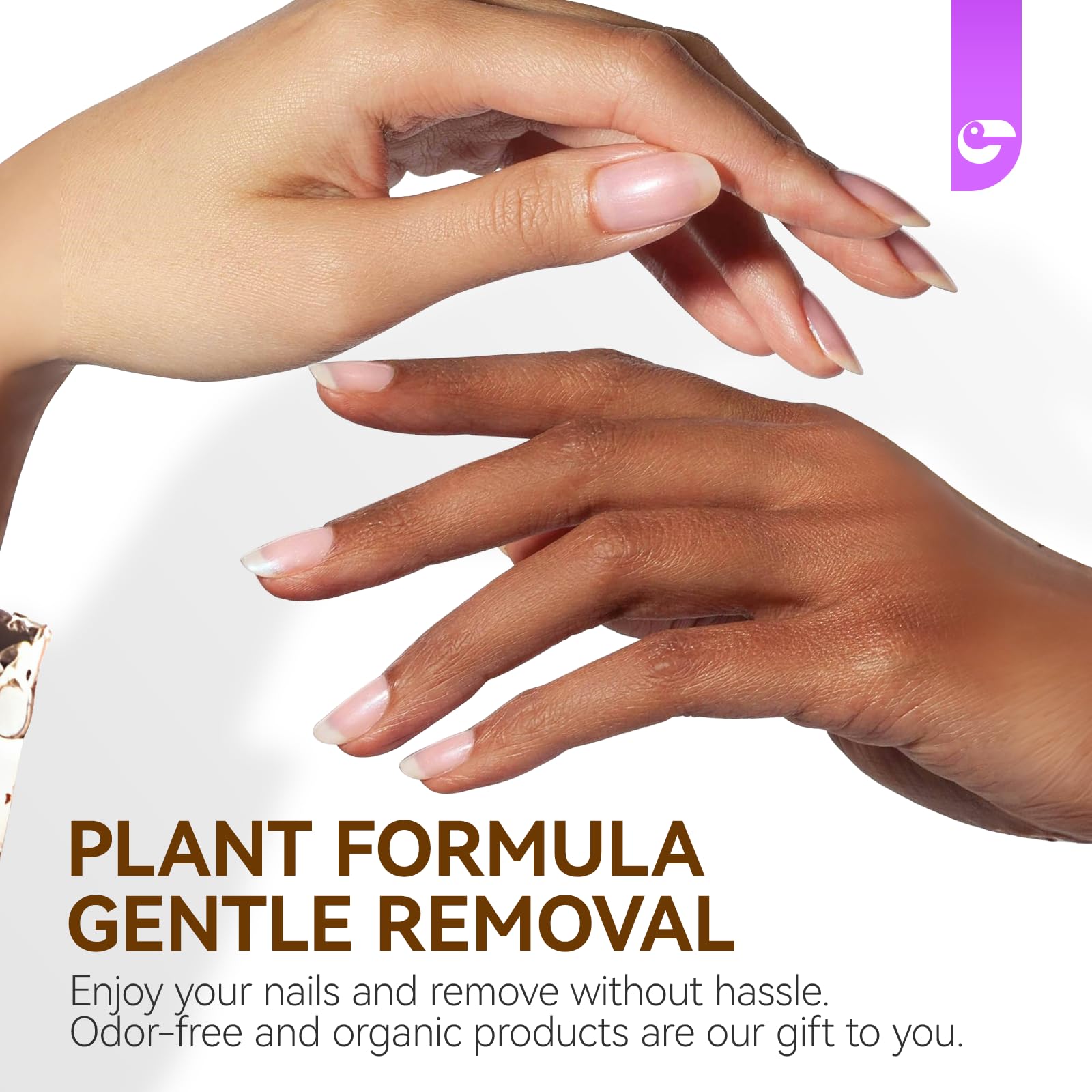 Gelike ec Press On Nail Glue Remover No Acetone – Gentle, Nourishing Formula 15ml