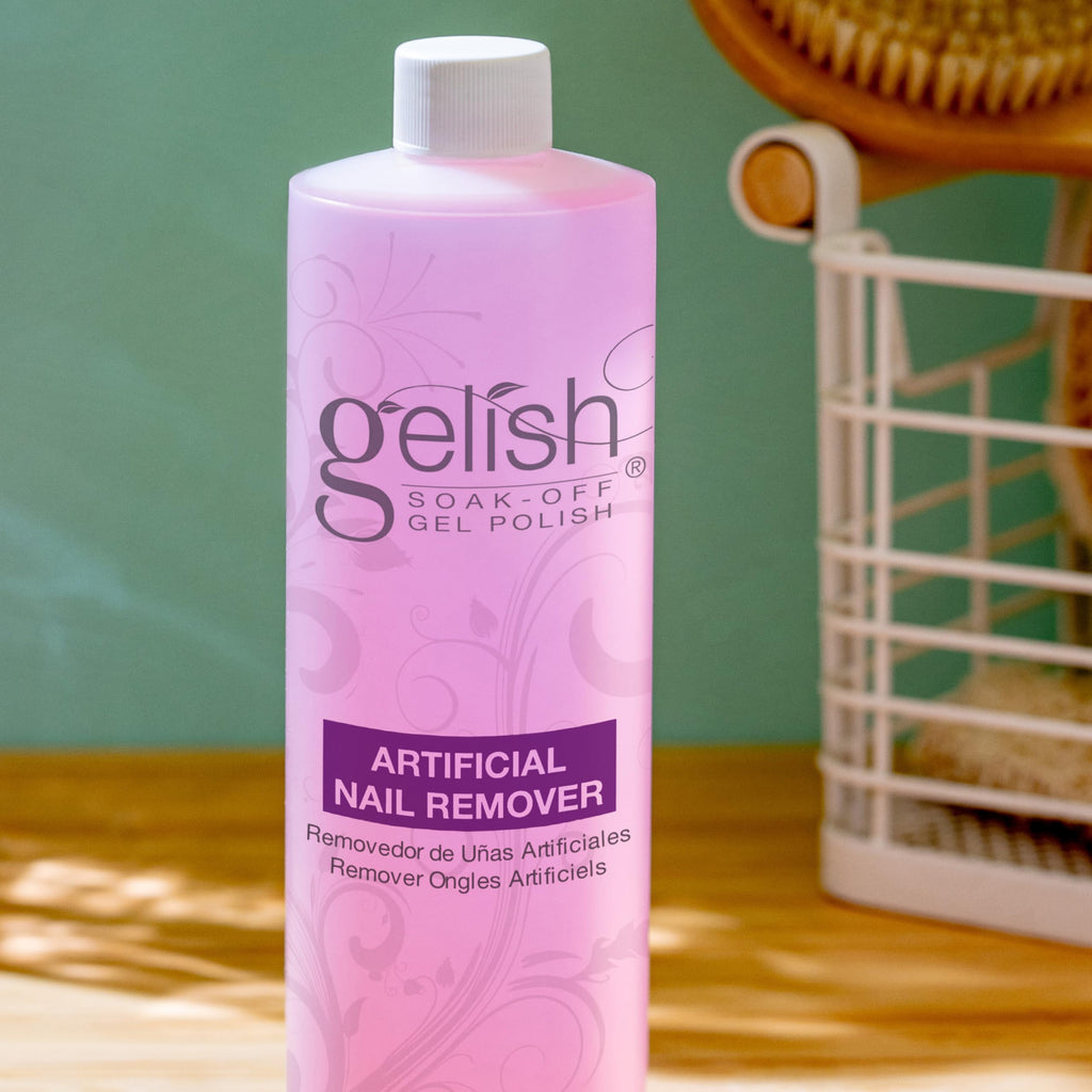 Gelish Artificial Nail Remover – Fast, Gentle Soak-Off Polish Removal (16 oz)
