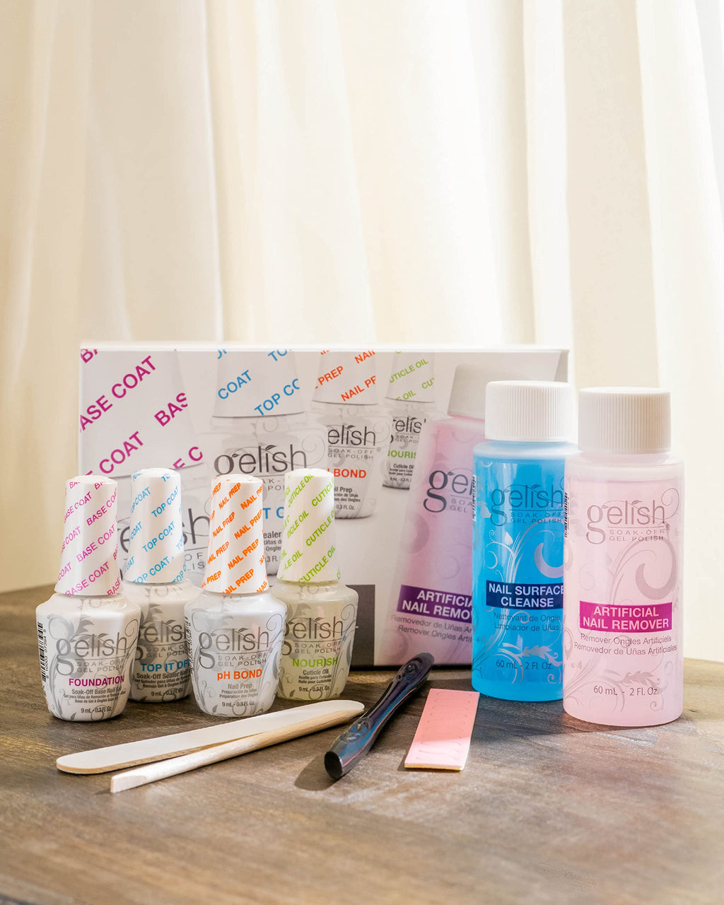 Gelish MINI Complete Basix Kit – Gel Nail Prep for At-Home Salon-Quality Manicure