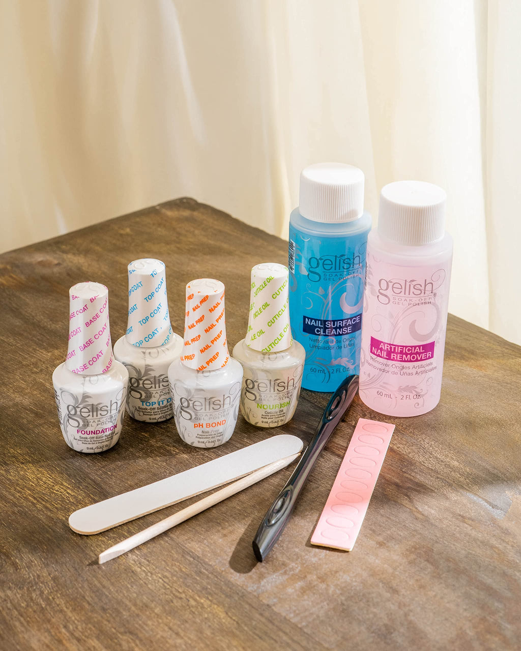Gelish MINI Complete Basix Kit – Gel Nail Prep for At-Home Salon-Quality Manicure