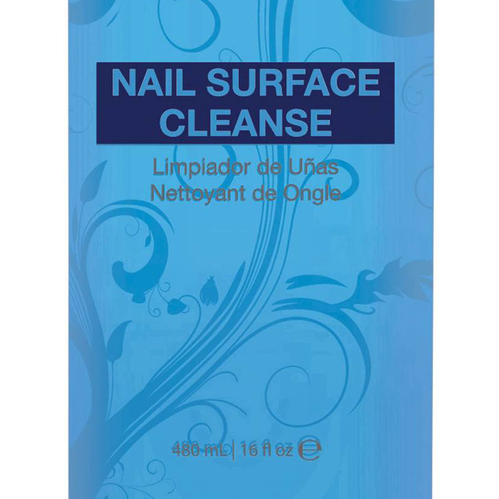 Gelish Nail Soak Off Surface Gel UV Top Coat Cleanser Bottle, 16 Oz (2 Pack)