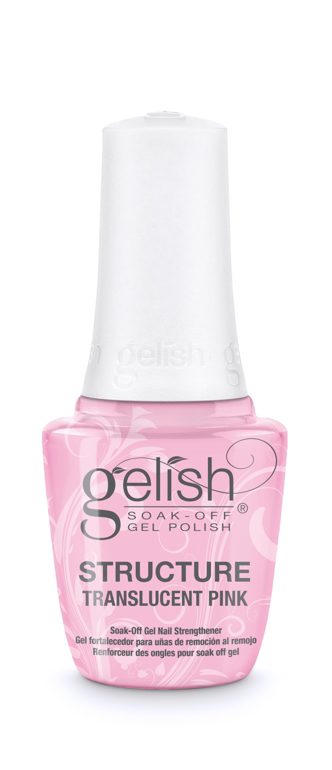 Gelish Brush On Structure Gel – Self-Leveling, Strengthening Nails (Translucent Pink)