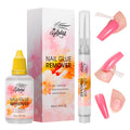 GELLAKTIK Nail Glue Remover with Pro Click & Remove Pen – 50ml, Acetone-Free