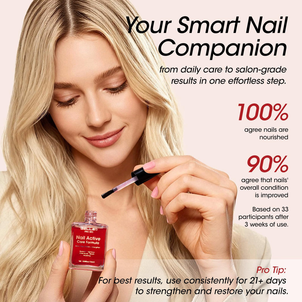 GELLEN Active Glow One Step Ridge Filler Nail Polish — Rose Mirror Shine