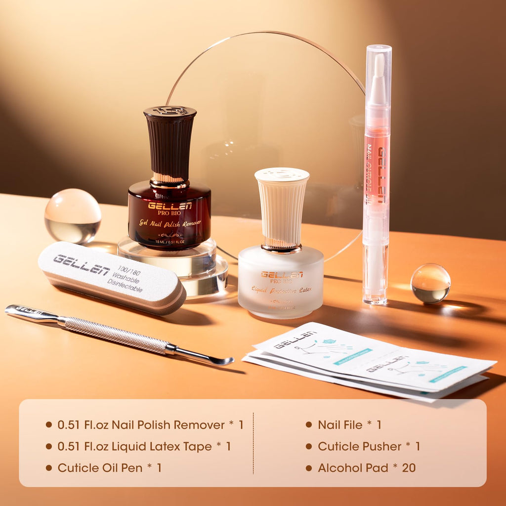 GELLEN Gel Polish Remover Kit Pro Bio | Quick Gel Removal at Home