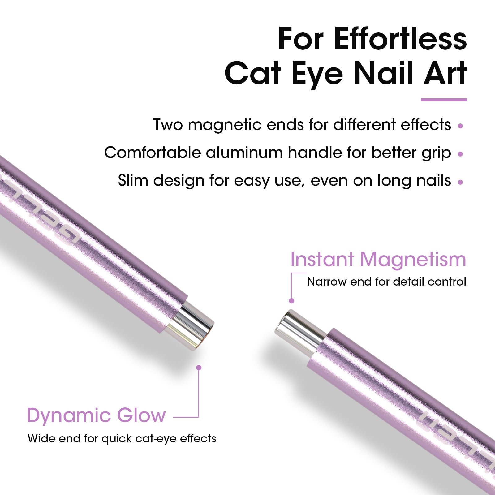 GELLEN Double-Ended Cat Eye Magnet Stick for Nail Art – Home & Salon Quality