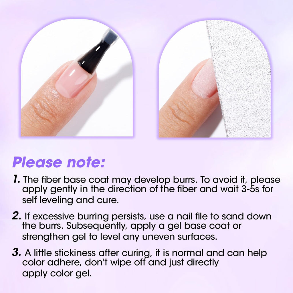 GELLEN Fiber Glass Base Gel Coat 0.51 Fl.oz – Clear Nail Strengthener for Weak Nails (Salon & Home)