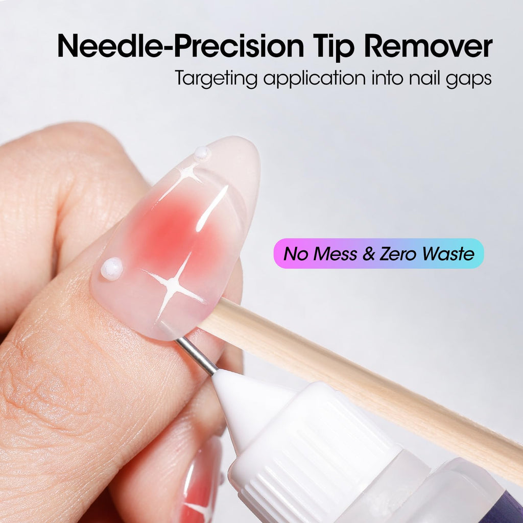 Gellen Press On Nail Remover – Acetone-Free, Needle Applicator, Quick Glue Removal