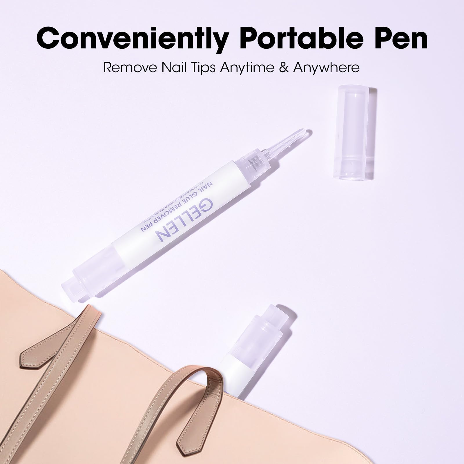 Gellen Nail Glue Remover Pen 5 Pcs – Acetone-Free Quick Removal for Press-On Nails