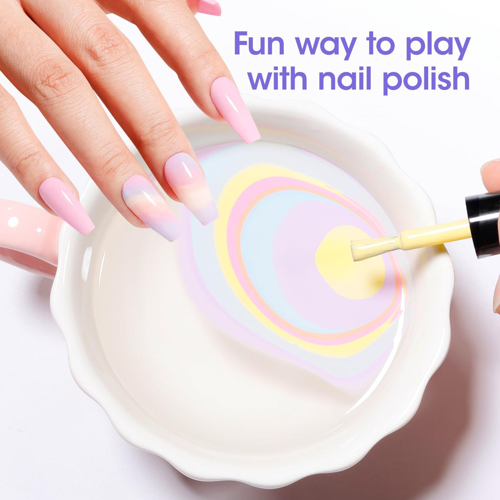 GELLEN Pastel Regular Nail Polish Set – 6 Quick-Dry Colors, No UV Light Needed