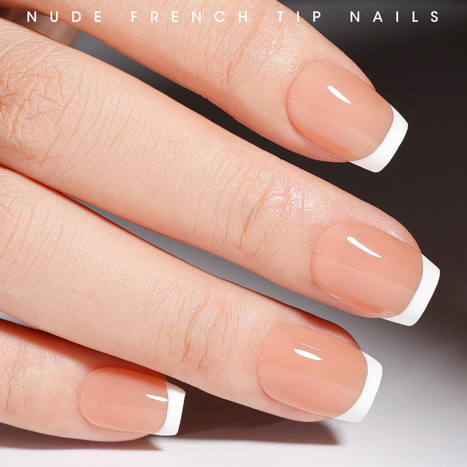 GELLEN Nude Gel Polish Set | Jelly Nude UV Gel Polish for French Tip Manicure