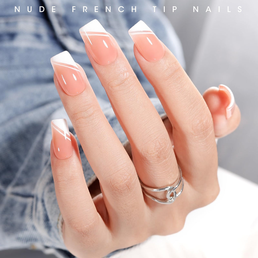 GELLEN Nude Gel Polish Set | Jelly Nude UV Gel Polish for French Tip Manicure