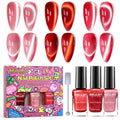 GELLEN Quick Dry Cat Eye Nail Polish Kit – Magnetic 3D Shimmer (Valentines Gift)