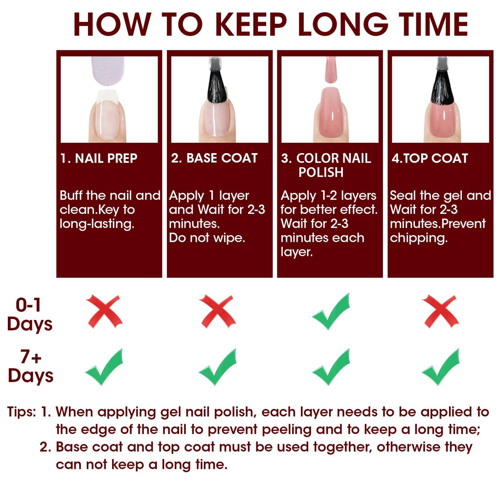 GELLEN Sheer Nude Jelly Nail Polish Set – 6 Colors, Quick Dry, 4-Free, HEMA-Free, Non-Toxic